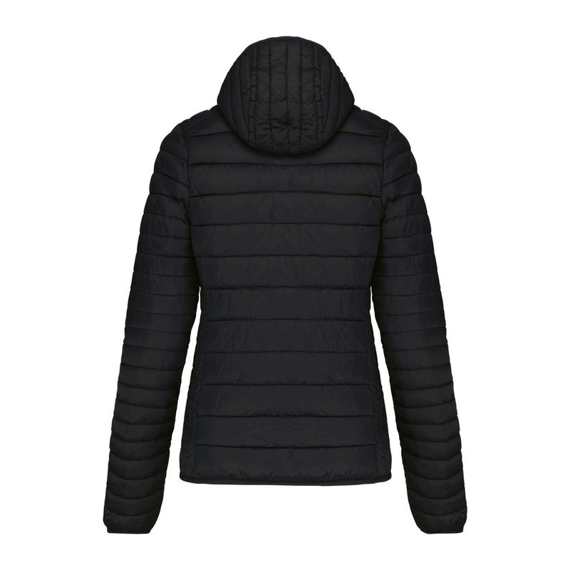 LADIES' LIGHTWEIGHT HOODED PADDED JACKET