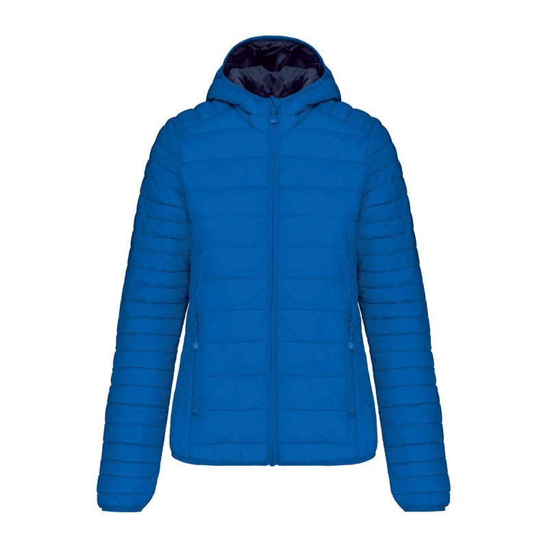 LADIES' LIGHTWEIGHT HOODED PADDED JACKET