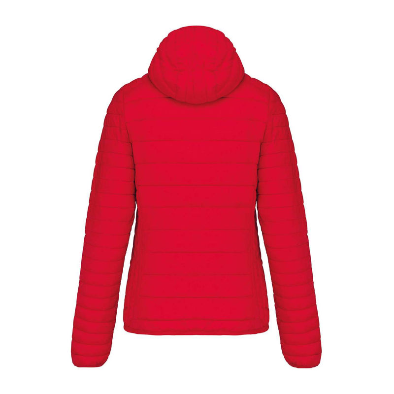 LADIES' LIGHTWEIGHT HOODED PADDED JACKET