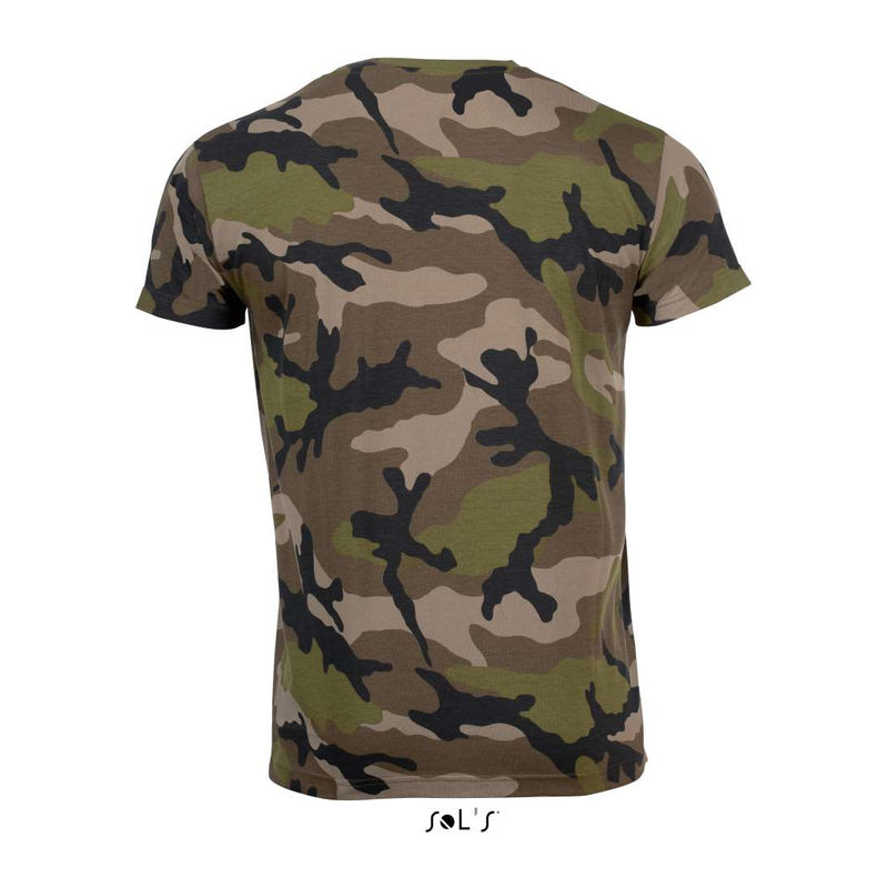 SOL'S CAMO MEN -KÖRNYAKÚ PÓLÓ