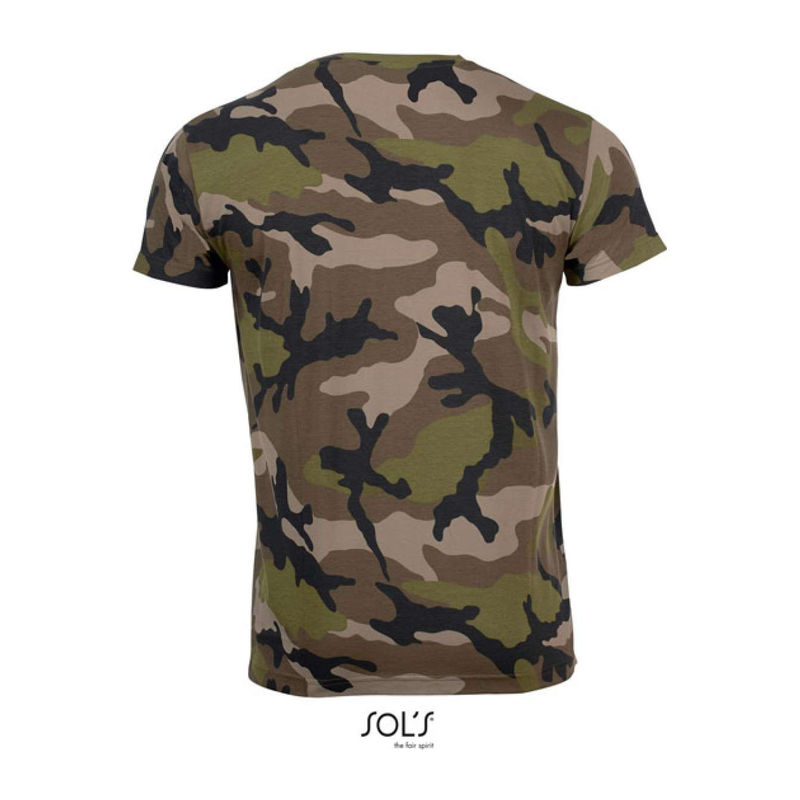 SOL'S CAMO MEN -KÖRNYAKÚ PÓLÓ