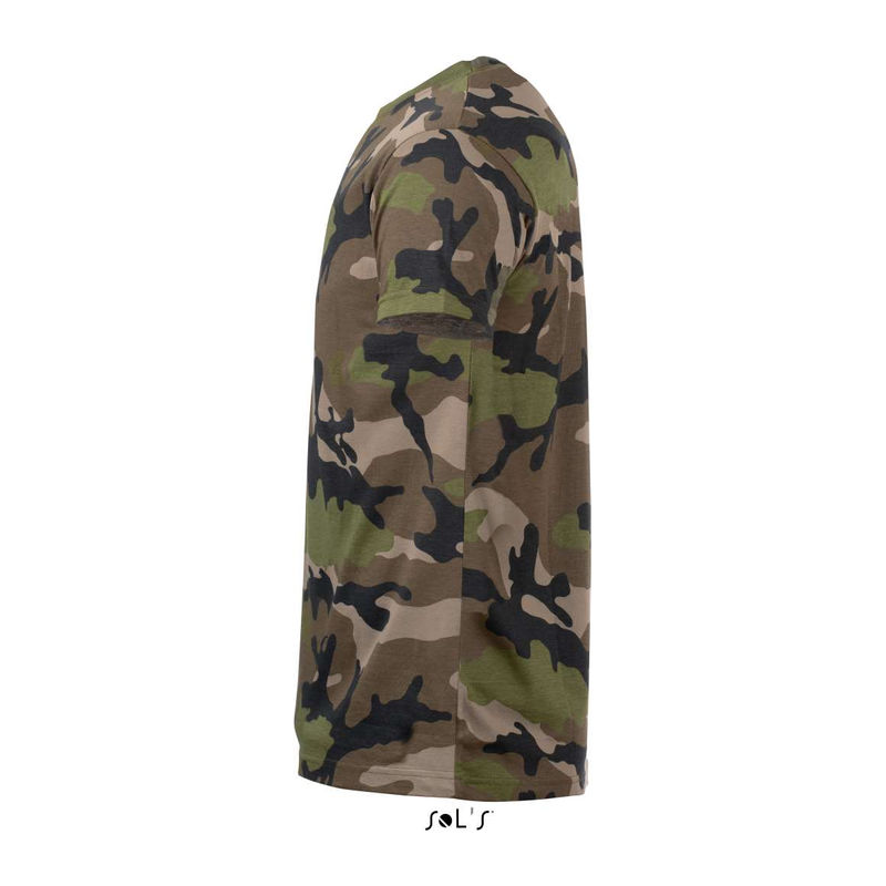 SOL'S CAMO MEN -KÖRNYAKÚ PÓLÓ