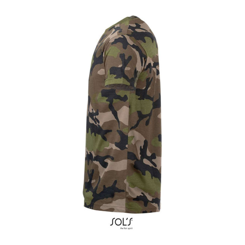 SOL'S CAMO MEN -KÖRNYAKÚ PÓLÓ