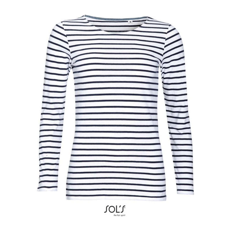 SOL'S MARINE WOMEN - HOSSZÚ UJJÚ CSÍKOS PÓLÓ